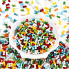 Opaque Colours Glass Seed Beads SEED-N007-P4x8mm-B03-2