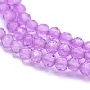Electroplated Natural Quartz Crystal Beads Strands X-G-G792-48-02A-3
