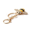 Enamel Bumble Bee Keychains LS-KEYC-WH0027-89A-3