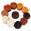 55G 11 Colors Needle Felting Wool Roving DIY-TA0012-86-2