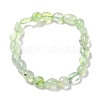 Natural Prehnite Beaded Stretch Bracelets BJEW-F414-02B-08-2