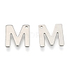 Tarnish Resistant 304 Stainless Steel Letter Charms STAS-O072-M-1