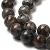 Natural Fluorescent Syenite Rock(Glow under UV Light) Beads Strands X-G-K340-A05-03-4