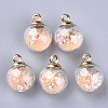 Transparent Glass Globe Pendants GLAA-S181-06J-1