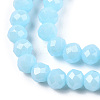 Electroplate Glass Beads Strands EGLA-A034-P3mm-A04-2