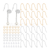 60Pcs 2 Color 316 Stainless Steel Earring Hooks STAS-UN0051-26-1