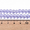 Baking Paint Transparent Glass Beads Strands DGLA-N006-6mm-06-4