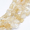 Natural Citrine Beads Strands G-F599-27-1