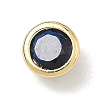 Flat Round Brass Micro Pave Cubic Zirconia Cabochons KK-P345-13G-A09-1