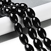 Natural Black Onyx Agate Beads Strands G-NH0019-C05-13-2