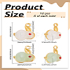 12Pcs 2 Colors Alloy Enamel Pendants FIND-LP0002-70-2