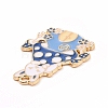 Alloy Enamel Pendants ENAM-M055-03G-02-3