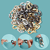 120Pcs 4 Colors UV Plating ABS Plastic Linking Rings CCB-SP0001-14-5