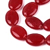 Dyed Natural White Jade Beads Strands G-N370-01A-10-4