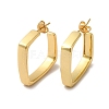 Rack Plating Brass Square Stud Earrings EJEW-F313-05G-1