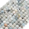 Natural Aquamarine Beads Strands X-G-F591-29A-6mm-02-2