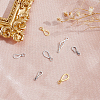 4 Sets 4 Styles 925 Sterling Silver Hook Clasps STER-PH0002-06-4