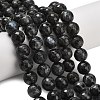 Natural Larvikite Beads Strands G-C280-B06-12mm-1