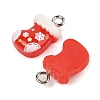 Christmas Theme Opaque Resin Pendants RESI-S08-02C-2