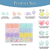 496Pcs 12 Styles Transparent Acrylic Beads OACR-YW0002-01-3