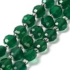 Natural Green Onyx Agate(Dyed & Heated) Beads Strands G-B153-B04-2