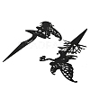Iron Fairy Garden Stakes AJEW-Z050-01B-2
