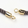 Nylon Twisted Cord Bracelet Making X-MAK-K007-01G-2