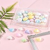 40Pcs UV Plating Acrylic Beads MACR-FS0002-18-10