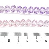 Transparent Painted Glass Beads Strands DGLA-A034-T8mm-A05-4
