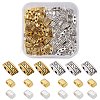 100Pcs 4 Style Non-magnetic Synthetic Hematite & Tibetan Style Alloy Multi-Strand Links DIY-YW0007-28-1