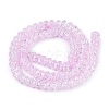 Crackle Transparent Glass Beads Strands GLAA-N069-02A-08-2