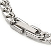 Non-Tarnish 201 Stainless Steel Curb Chain Bracelets for Women and Men BJEW-F473-08P-03-3