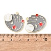 Baseball Alloy Enamel Pendants AL-CBA2679-07D-G01-3