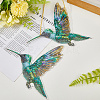 Acrylic Bird Hanging Suncatchers HJEW-WH20021-02D-7