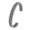 Retro 316 Surgical Stainless Steel Cuff Bangles BJEW-C142-14A-AS-4