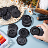 30Pcs Wood Buttons BUTT-OC0001-50B-3