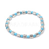 Natural & Synthetic Mixed Stone Beads Stretch Bracelets BJEW-JB03872-2