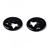 Spray Painted Brass Charms KK-Q252-003A-3
