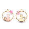 Alloy Pendants X-ENAM-S120-003A-1