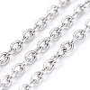 Tarnish Resistant 304 Stainless Steel Cable Chains CHS-F006-02B-P-2