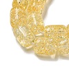 Transparent Crackle Glass Beads Strands GLAA-NH0001-04C-3