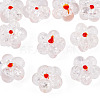 10Pcs Transparent Handmade Bumpy Lampwork Beads LAMP-TADJ0001-48F-3