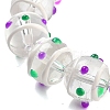 Glass with Enamel Beads Strands GLAA-M047-01D-3