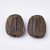 Natural Wenge Wood Beads X-WOOD-S053-34-2