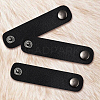 8Pcs Leather with Brass Scarf Buckle AJEW-CL0001-68-3