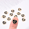 Light Gold Plated Alloy Enamel Pendants ENAM-R055-05B-11