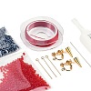 MIYUKI Seed Beads Branch Earrings Making Kits DIY-H165-03D-4