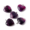 Natural Agate Pendants G-G956-B65-FF-1
