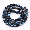 Natural Fire Crackle Agate Beads Strands G-N326-14B-02-2