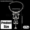 2Pcs Crystal Rhinestone Tennis Ring Bracelet BJEW-CN0001-17C-2